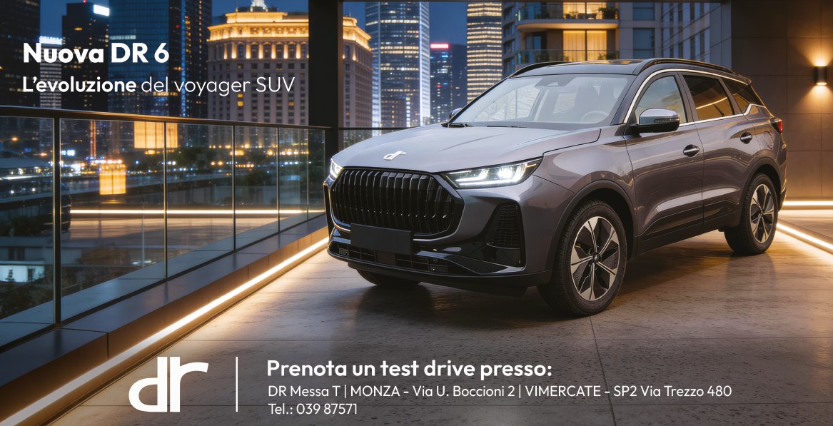 Siamo concessionaria ufficiale DR Automobile per vendita, assistenza e ricambi